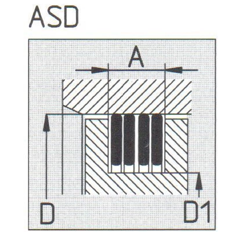 FK6-ASD 94 / 3.8 X 1.65 (2 RING SET)